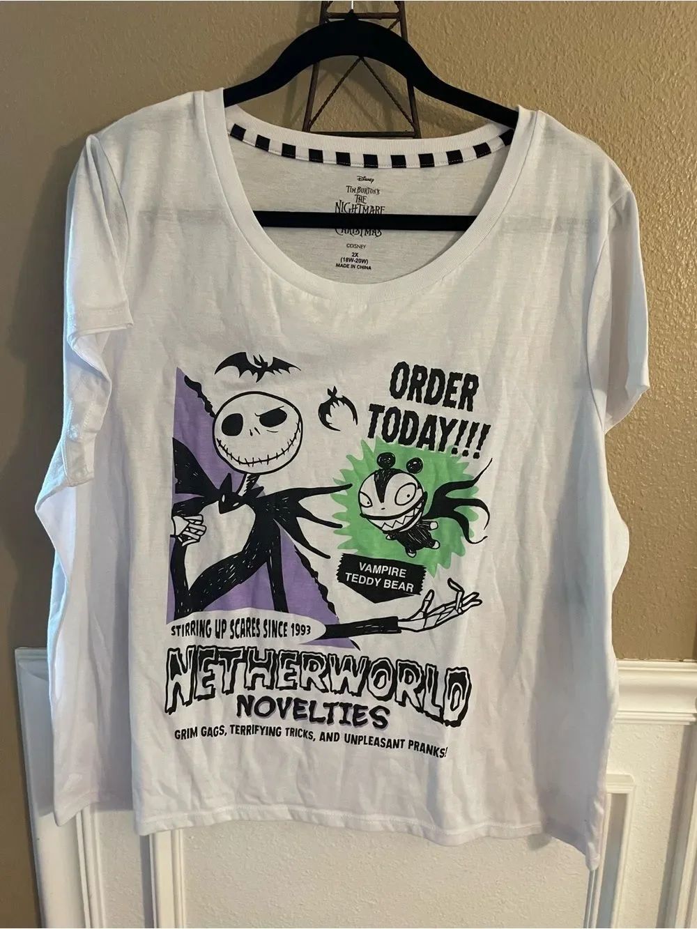 Nightmare Before Christmas Netherworld Women’s Pajama Top 2X